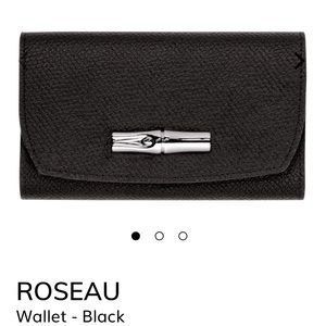 Longchamp roseau wallet black LIKE NEW